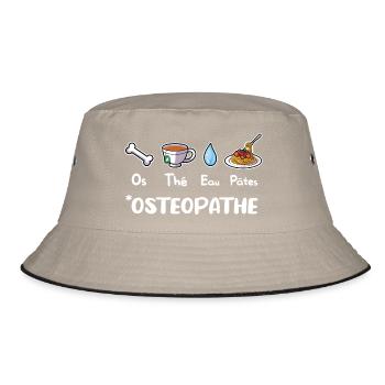 Ostéopathe Humour Cadeau Ostéo Kinésithérapeute - Bob - kaki/noir - Devant