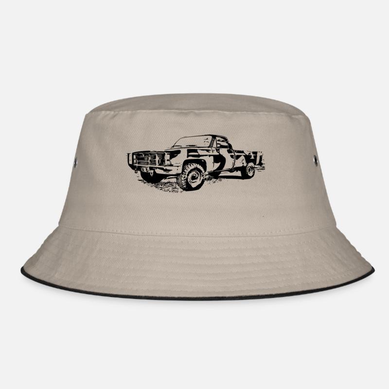 Auto - Bucket Hat - Khaki/Schwarz