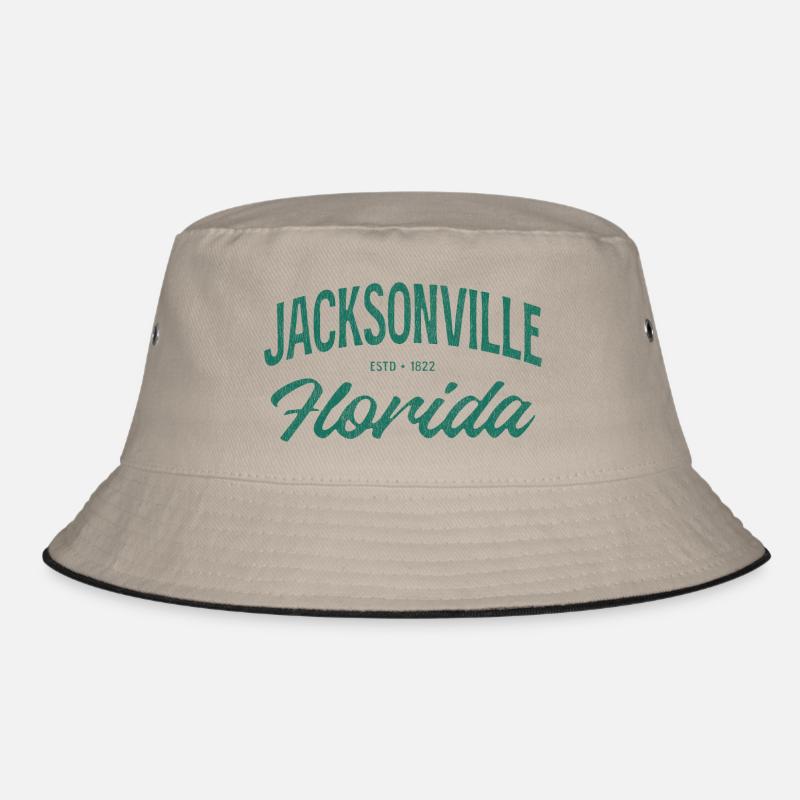Jacksonville Florida Vintage Script Bucket Hat