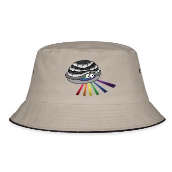 Turtles hidden glow queer - Bucket Hat - khaki/black - Front