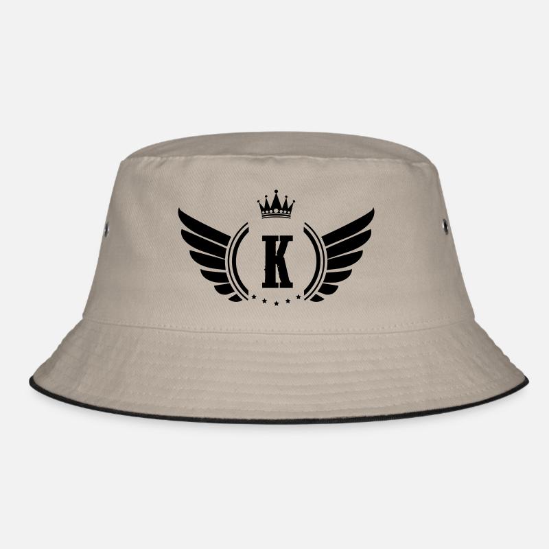 wappen k - Bucket Hat - Khaki/Schwarz