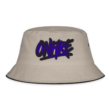 IN FLAMMEN - Bucket Hat - Khaki/Schwarz - Vorne