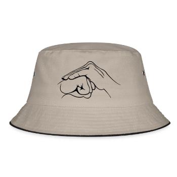 Hand Fist - Bucket Hat - khaki/black - Front