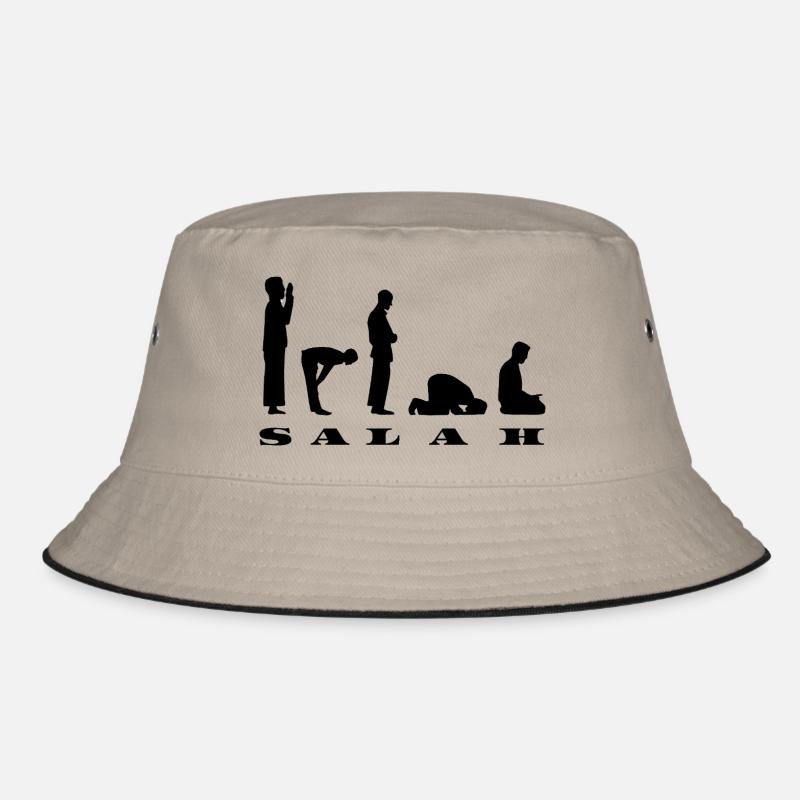 Salah Prayer Silhouette Design Bucket Hat