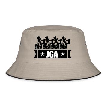 Junggesellen Abschied Jga Lustig - Bucket Hat - Khaki/Schwarz - Vorne