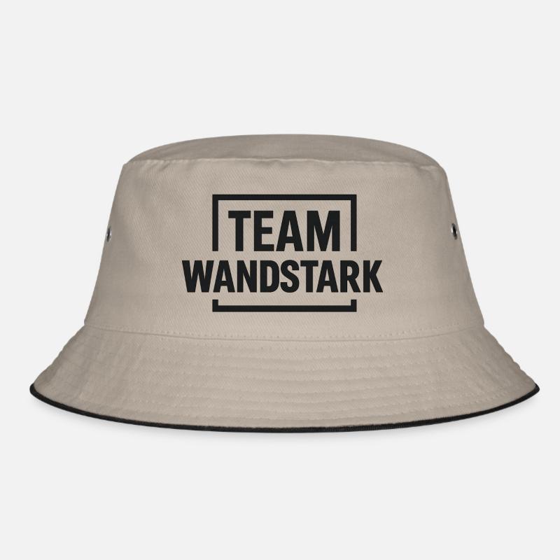 Team Wandstark - Bucket Hat - Khaki/Schwarz
