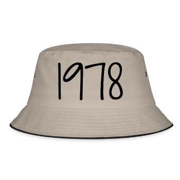 1978 Retro 1978 Birthday 1978 Vintage 1978 - Bucket Hat - khaki/black - Front