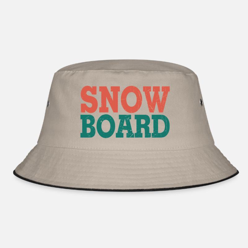 Snowboard - Bucket Hat - khaki/black