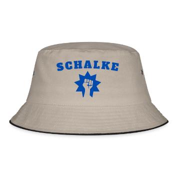 Schalke - Bucket Hat - Khaki/Schwarz - Vorne