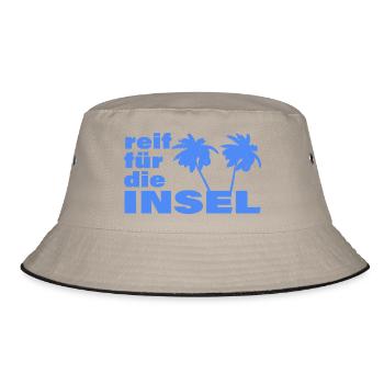 READY FOR THE ISLAND - Bucket Hat - khaki/black - Front