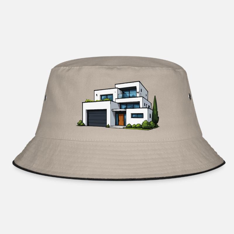 Moderne Flachdachvilla Bucket Hat