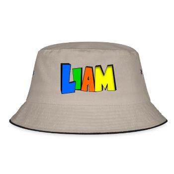 Liam - Bucket Hat - khaki/black - Front