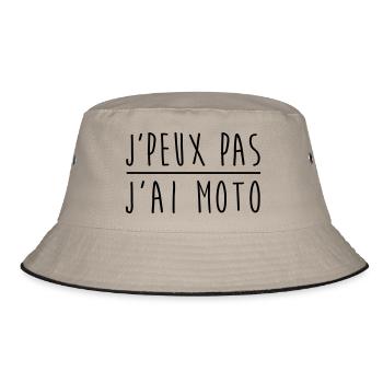 Je peux pas j'ai moto - Bob - kaki/noir - Devant