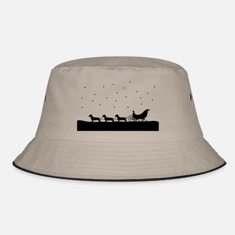 Christmas Dachshund Bucket Hat