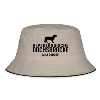ALPINE DACHSBRACKE what else - Bucket Hat - khaki/black - Front