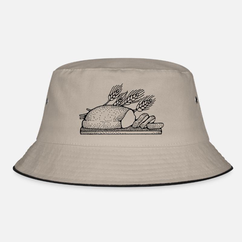 brot broetchen crossaint baecker baguette bread bu Bucket Hat