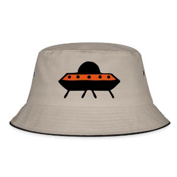 ufo4 - Bucket Hat - Khaki/Schwarz - Vorne