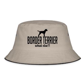 BORDER TERRIER what else - Bucket Hat - khaki/black - Front