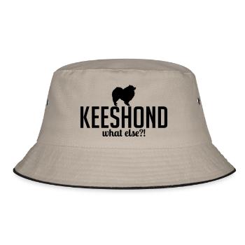 KEESHOND what else - Bucket Hat - khaki/black - Front