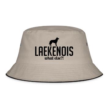 LAEKENOIS what else - Bucket Hat - khaki/black - Front