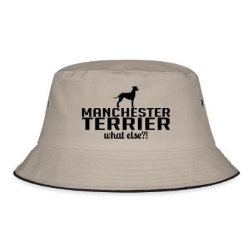 MANCHESTER TERRIER what else - Bucket Hat - khaki/black - Front