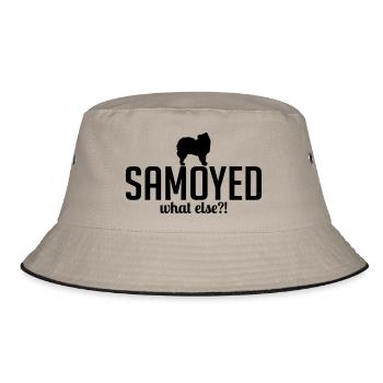 SAMOYED what else - Bucket Hat - khaki/black - Front