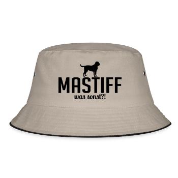 MASTIFF was sonst - Bucket Hat - Khaki/Schwarz - Vorne
