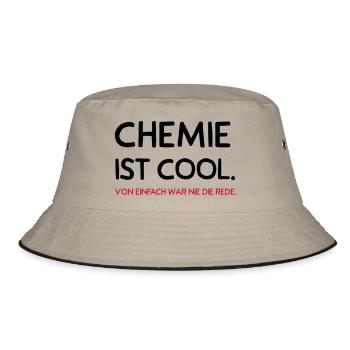 Chemie ist cool - Bucket Hat - Khaki/Schwarz - Vorne