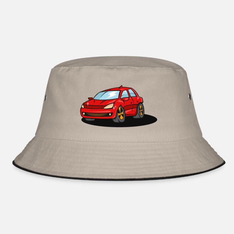 red_car Bucket Hat