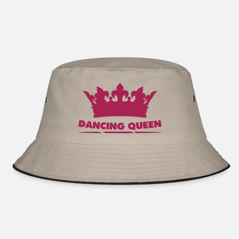 dancing_queen - Bucket Hat - Khaki/Schwarz