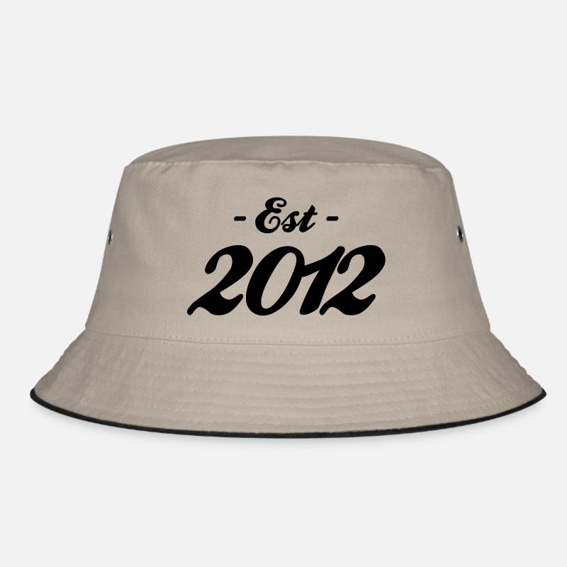Geburt - Established 2012 - Bucket Hat - Khaki/Schwarz