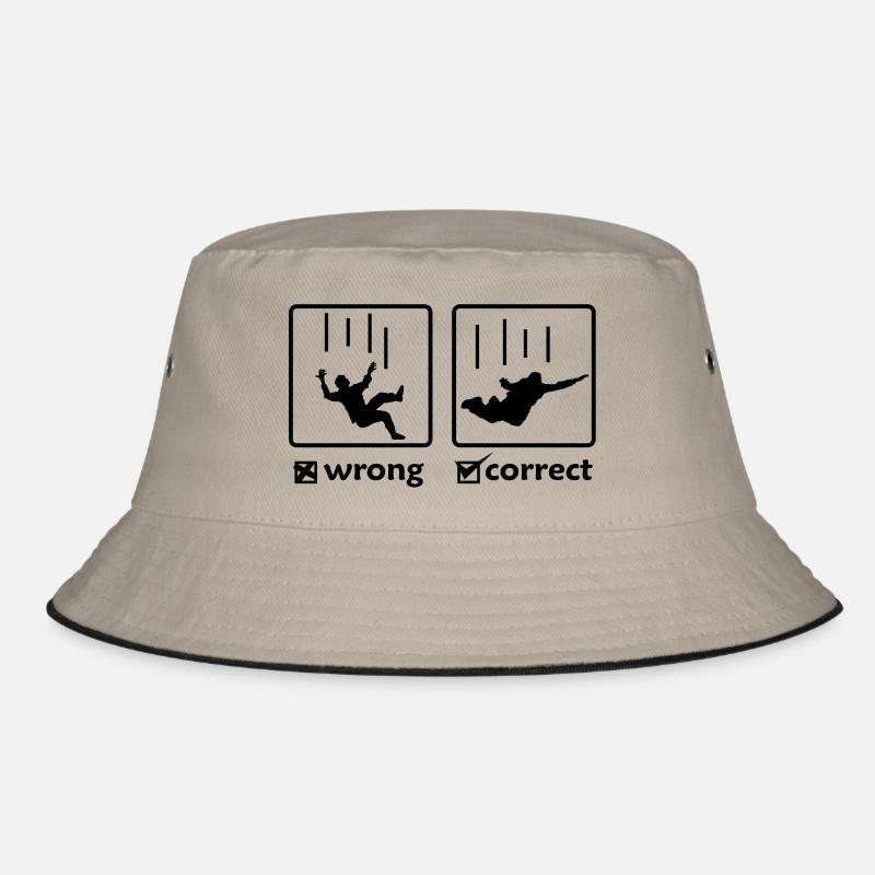 SKY DIVING - richtig / falsch Bucket Hat