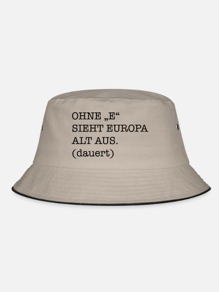 lustig - Bucket Hat - Khaki/Schwarz