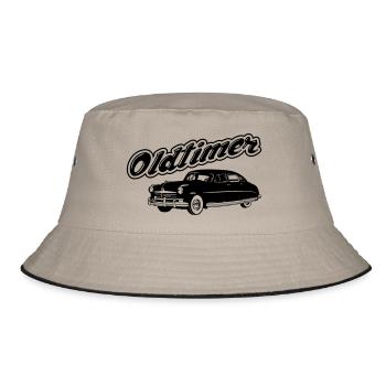 Oldtimer - Bucket Hat - Khaki/Schwarz - Vorne