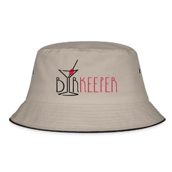 barkeeper (cocktail glass, 2c) - Bucket Hat - khaki/black - Front