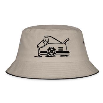Kfz-Mechaniker - Bucket Hat - Khaki/Schwarz - Vorne