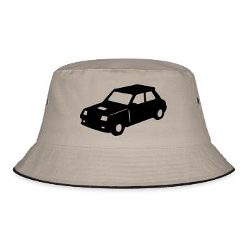 R5 retro vintage racing car - Bucket Hat - khaki/black - Front