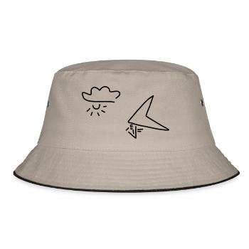 drachenflieger - Bucket Hat - Khaki/Schwarz - Vorne