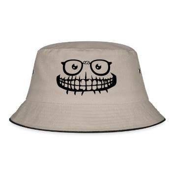 bouche dents de monstre visage effrayant horreur - Bob - kaki/noir - Devant