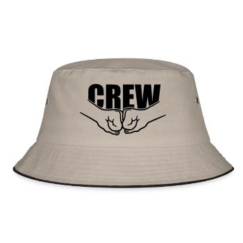 Punch crew team - Bucket Hat - khaki/black - Front