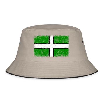 Devon - Vintage - Bucket Hat - khaki/black - Front