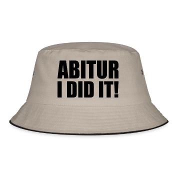 Abitur - Bucket Hat - Khaki/Schwarz - Vorne