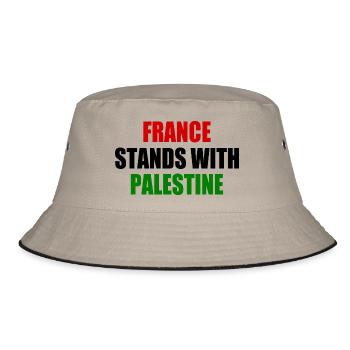 France stands with palestine - Bob - kaki/noir - Devant
