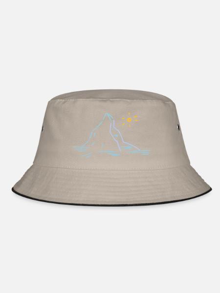 Matterhorn - Bucket Hat - Khaki/Schwarz - Vorne