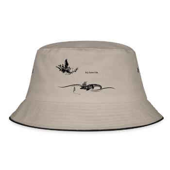 Icy Love "Fight of Fire" - Bucket Hat - khaki/black - Front