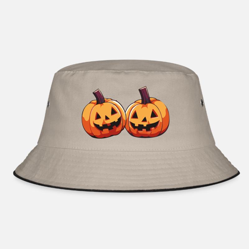 Pumpkins Comic - Bucket Hat - khaki/black