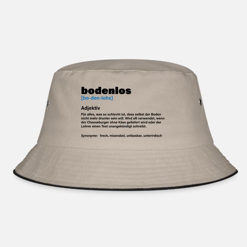Bottomless – When it's really too much - Bucket Hat - khaki/black