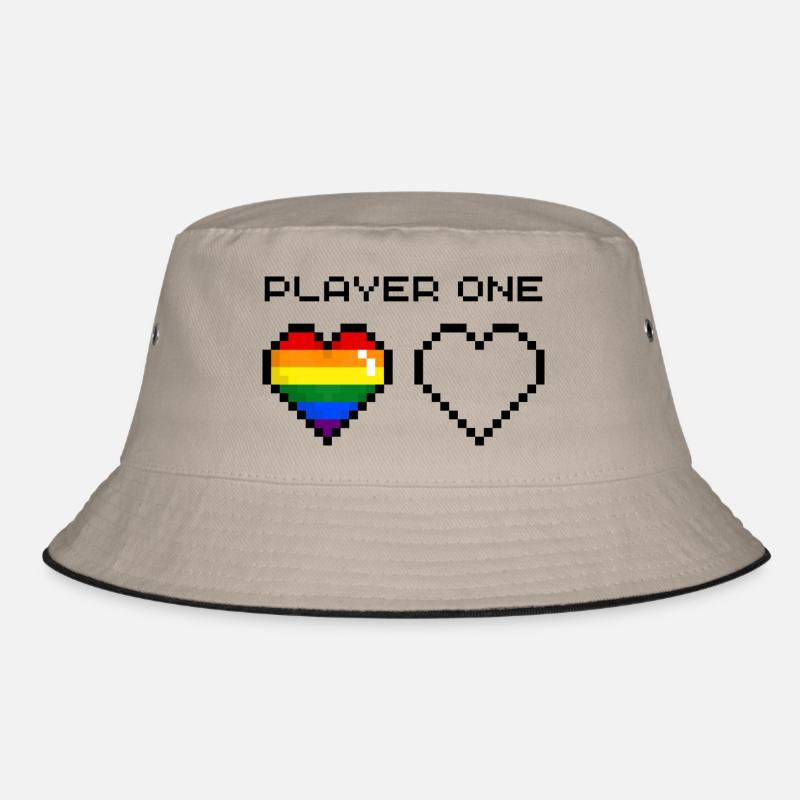 Player One Rainbow Bucket Hat
