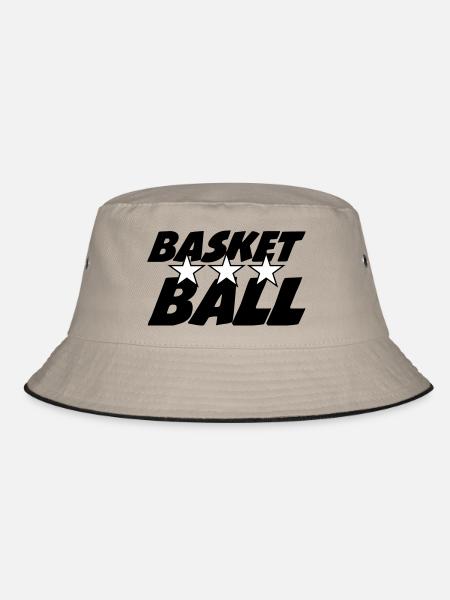 Basketball / Basketball / Basktet-Ball / Sports - Bucket Hat - khaki/black - Front