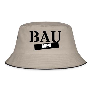 Construction Crew - Construction Worker Craftsman Construction Site Team - Bucket Hat - khaki/black - Front